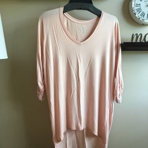 Peach dolman sleeve tee